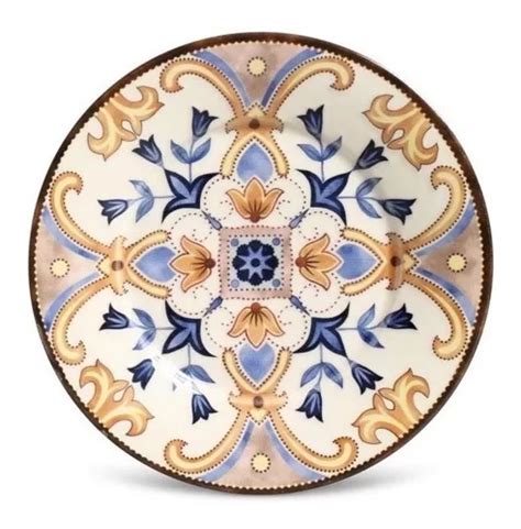 Prato De Parede Decorativo Mandala Brinde Suporte Ø20cm MercadoLivre