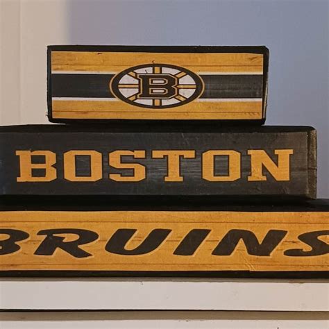 Wooden Bruins Sign Etsy