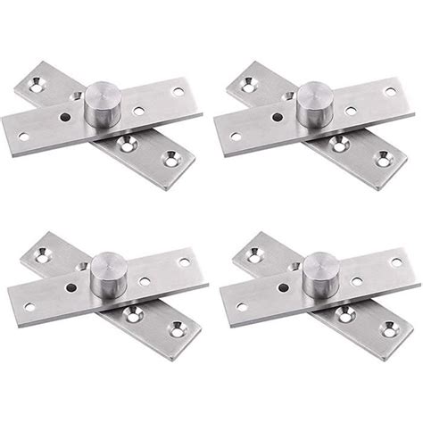 Charnières Pivot Porte à Rotation Cachée de 360 Degrés 4 PCS Pivot