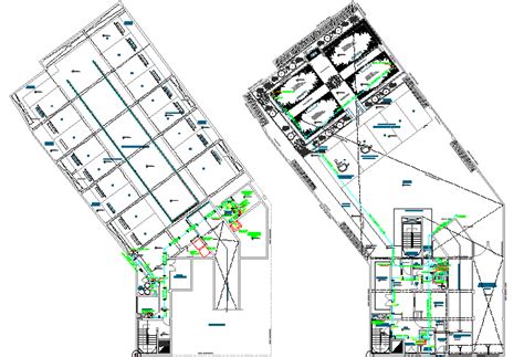 Civil Layout Plan And Ducting Detail