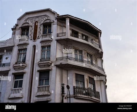 CASABLANCA, MOROCCO - CIRCA APRIL 2017: Art Deco Building in Casablanca Stock Photo - Alamy