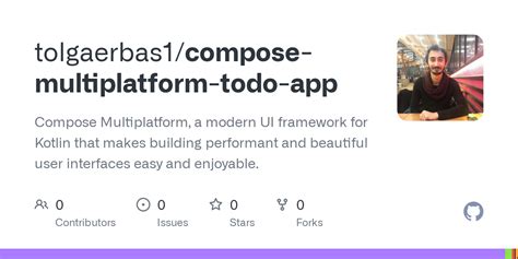 GitHub Tolgaerbas1 Compose Multiplatform Todo App Compose