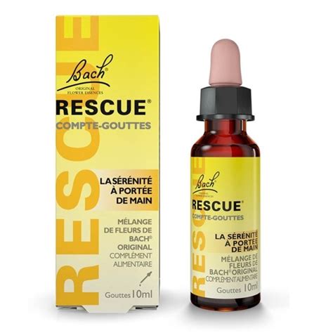 Fleurs de Bach Rescue Gouttes anti stress Détente sérénité