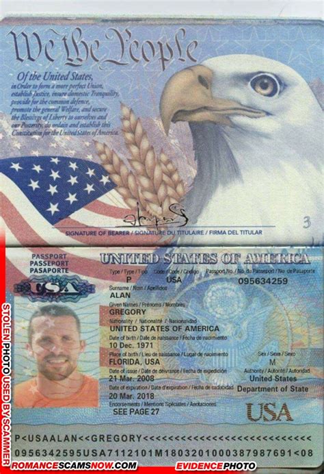 RSN How To Spot Fake U S Passports SCARS RSN Romance Scams Now