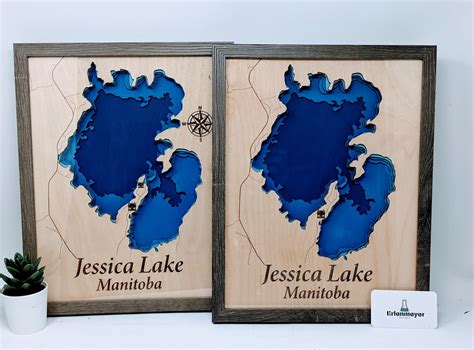 Jessica Lake Manitoba Bathymetric Map Erlenmeyer Designs Science Design