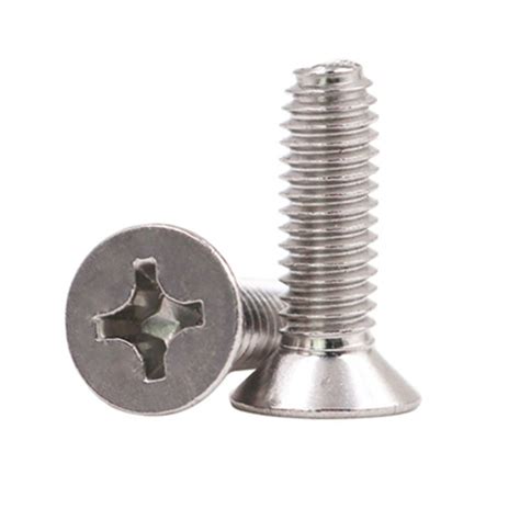 Cross Phillips Drive Flat Countersunk Head Stainless Steel 18 8 Taptite Alternative Thread