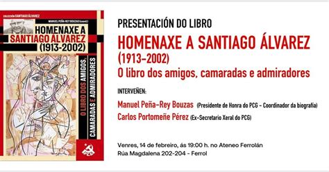 Ateneo Ferrolán Presentación do libro Homenaxe a Santiago Alvarez