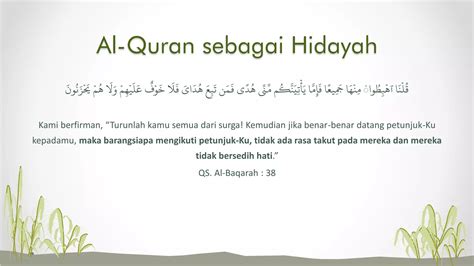 Menjadikan Al Quran Sebagai Pedoman Hidup Ppt