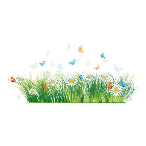 Spring Nature Grass Vector PNG Images Grass Silhouette Green Nature