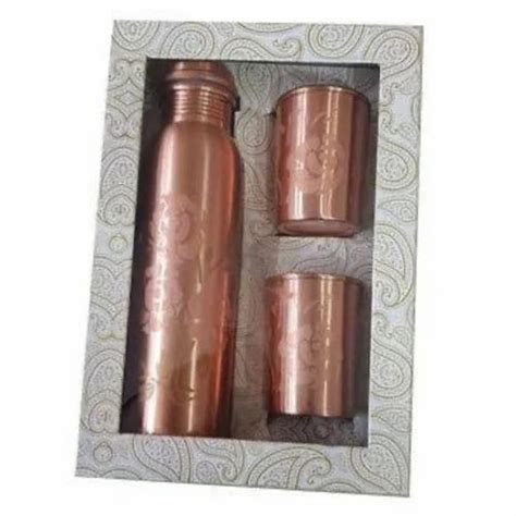 Copper Magic Bottle And Glass Set At Rs 675 Set कॉपर बोतल गिफ्ट सेट