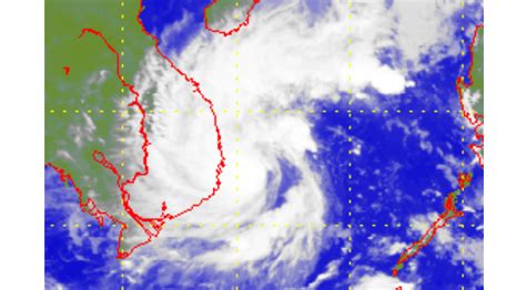 Tropical Cyclones In Track And Satellite Picture Of Tropical