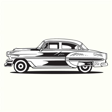 Vintage car classic vector art illustration 35621078 Vector Art at Vecteezy