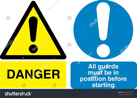 Danger All Guards Must Be Position Stock Vector Royalty Free 1962775162 Shutterstock