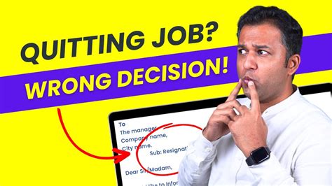 Do Not Quit Your Job Bad Reasons For Leaving A Company Youtube