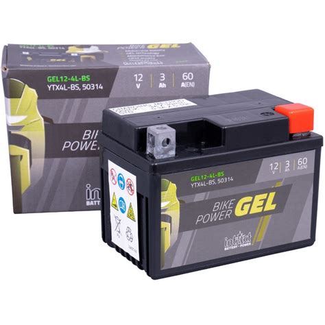 Moto Akumulator Intact GEL YTX4L BS 12V 3Ah Akumulatorji Za Motorna