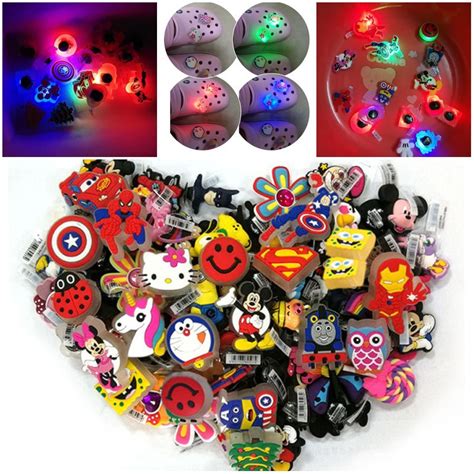 Cute Led Light Jibitz Crocs Accessories Mario Medical Jibbitz Crocks