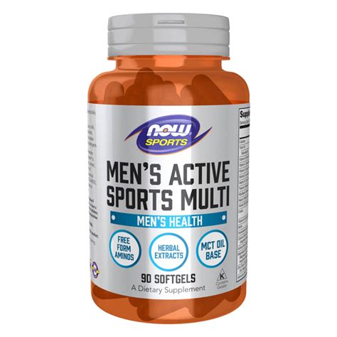 Мультивитамины для мужчин Now Foods, Men's Active Sports Multi, 90 Softgels