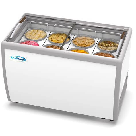 Buy Koolmore 49 Inch Commercial Ice Cream Dipping Cabinet Display Case 8 Large Displayed Tubs