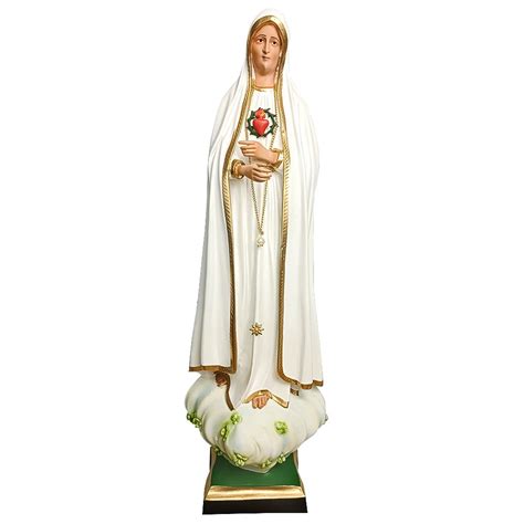 Imagem de Nossa Senhora de Fátima de Resina Nacional 67 cm Casa da