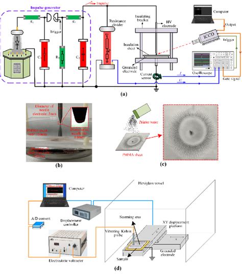 A Schematic Diagram Of The Experimental Setup B Electrode Sample