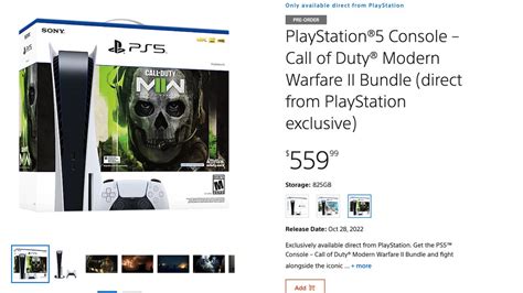 New PS5 Modern Warfare 2 Console Bundle Revealed - CNET