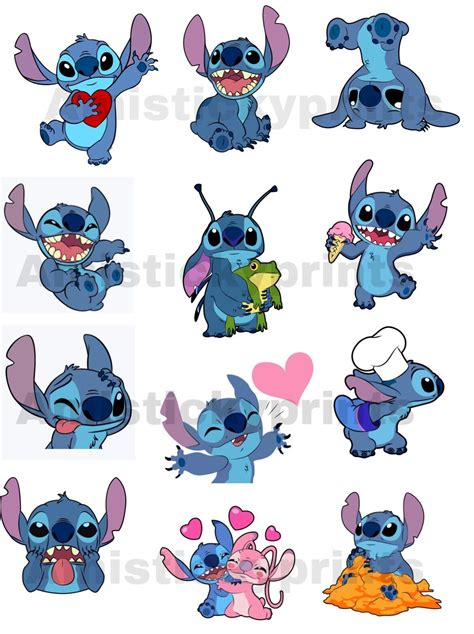 Disney Stitch Cute Stickers Lilo And Stitch Funny Stitch Stickers Ebay