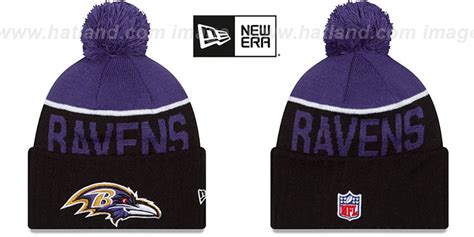 Baltimore Ravens 2015 Stadium Black Purple Knit Beanie Hat