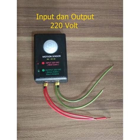 Jual Saklar Sensor Gerak Otomatis PIR Motion Detector AC 220 Volt