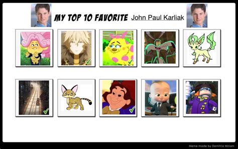 My Top 10 John Paul Karliak By Darina3 On Deviantart