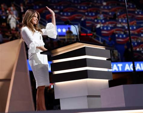 Melania Trump Wore A 2 200 Roksanda Dress For Her Speech At The Rnc And It Quickly Sold Out