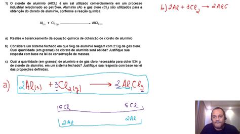 Lista De Exercícios De Balanceamento Químico Com Gabarito
