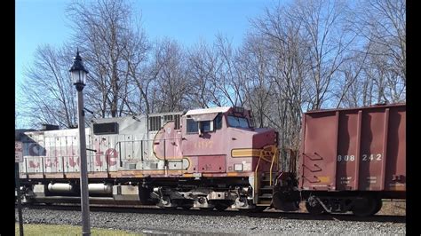 4k Bnsf Pumpkin And Warbonnet Roar Through Valley Cottage Youtube