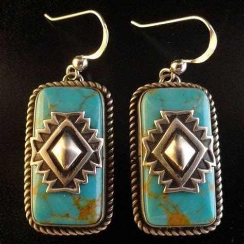 925 Sterling Silver Turquoise Earrings Dangle Hoop Earring Anniv