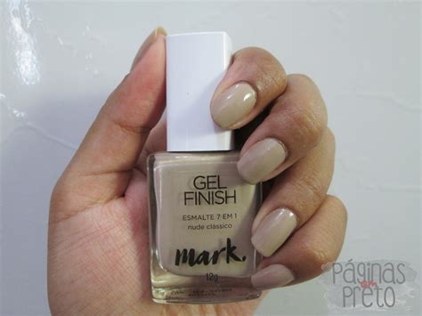 P Ginas Em Preto Swatch Nude Cl Ssico Cobertura Brilhante Para Esmaltes Mark Avon