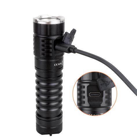 Wurkkos TS21 USB C Rechargeable LED Flashlight 21700 3*SST20 3500lm ...