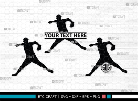 Baseball Player Monogram Graphic By Pixel Elites Creative Fabrica