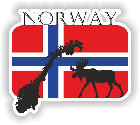 Norway Sticker Flag Mf For Laptop Book Fridge Guitar Etsy