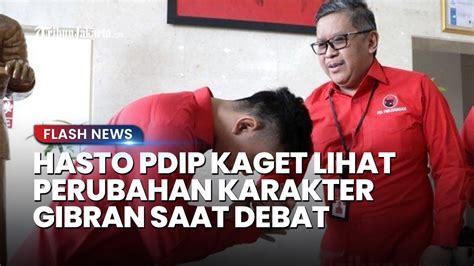 Kagetnya Hasto Soal Perubahan Sifat Gibran Di Debat Kedua Cawapres