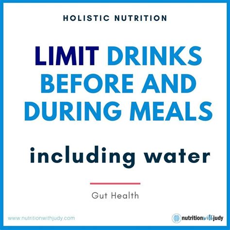 Microblog Limit Drinks Before And During Meals Including Water