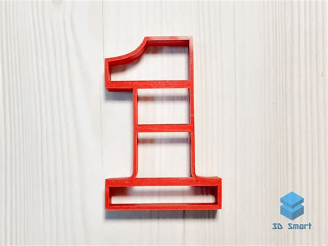 Форма для пряников Цифра один | Интернет-магазин 3D Smart.ru