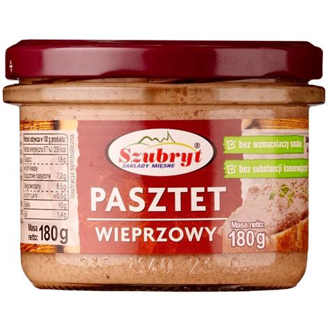 Pasztet Wieprzowy 180g Czysta Etykieta E Wedlina Pl