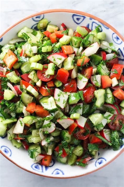 Fresh Vegetable Salad Recipe | MariaUshakova.com