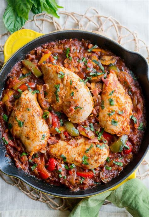 One Skillet Chicken Cacciatore Delicious Meets Healthy