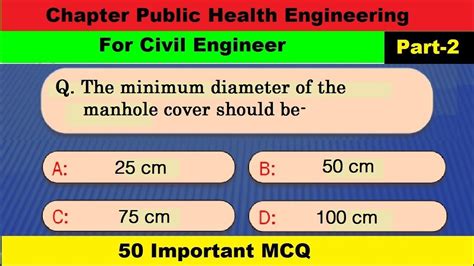 Public Health Engineering Water Supply Engineering Mcq Civil