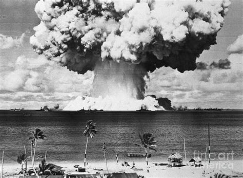 Mushroom Cloud Over Bikini Atoll Poster By Bettmann Photos