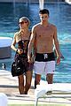 Paris Hilton Shirtless River Viiperi Miami Pool Pair Photo