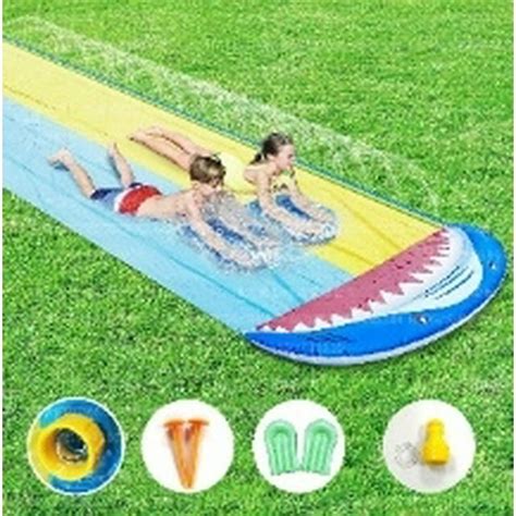 Water Slides And 2 Bodyboards Lawn Water Slide Summer Slip Waterslides