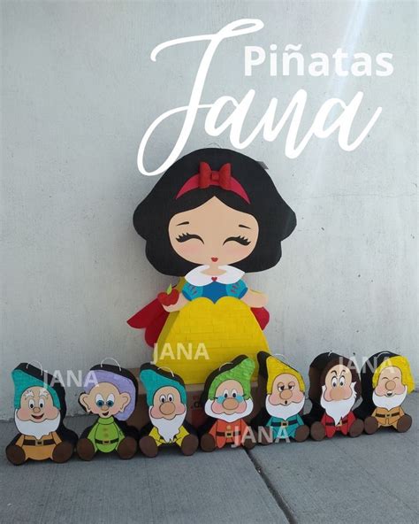 Piñata de Blancanieves Mini piñatas siete enanitos de Blancanieves