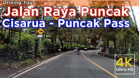 Jalan Raya Puncak Bogor Antara Cisarua Puncak Pass K Video Ultra