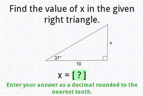 Geometry Find The Value Of X Triangle